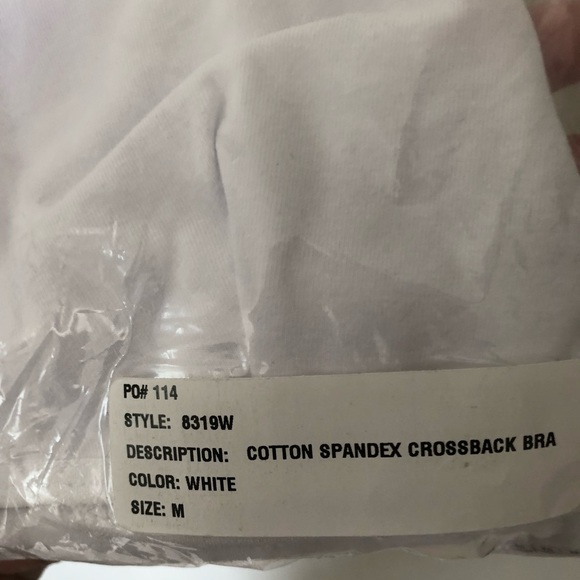 *SOLD* American Apparel Crossback Bra M White - Picture 4 of 6